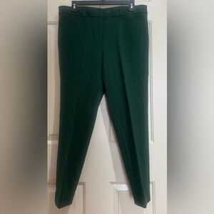 White House Black Market Dark Green Slim Ankle Pants Size 8R